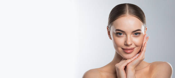 Woman with Clean Fresh Skin