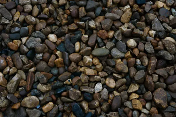 Small stone texture for background.pattern of gravel stone background