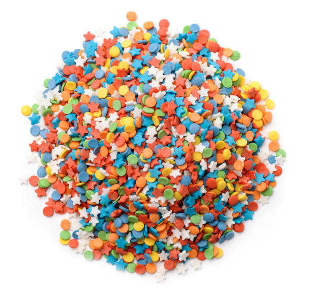 istock Top view of confetti candy sprinkles 1421365796