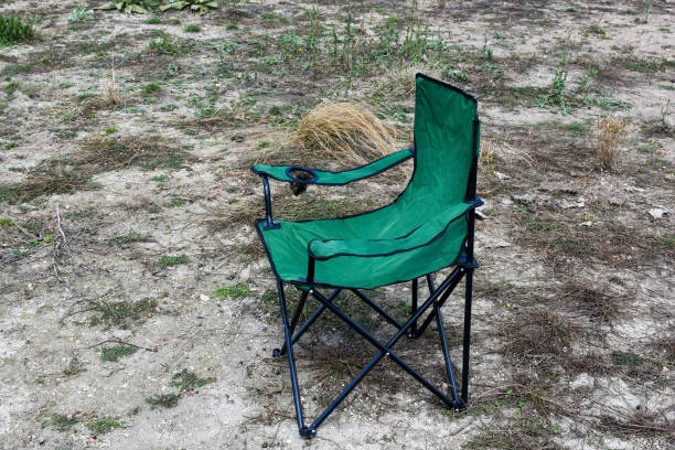 istock Camping chair in the nature 1421373799