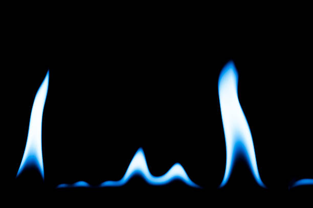 istock line of fire on a black background 1421373996