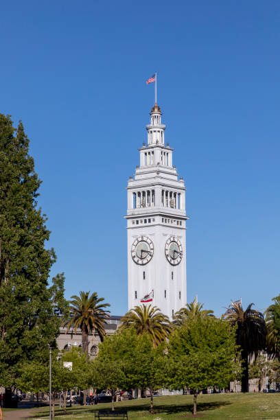 istock clock tower at San Francisco Ferry Building 1421374039