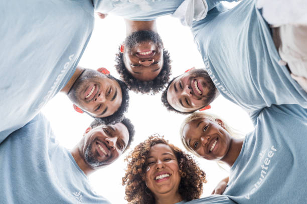 istock Volunteers look at the camera 1421375942