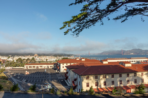 historic houses for Army officers at Fort Mason, San Francisco, USA
