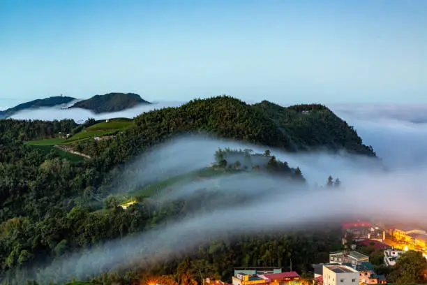 Taiwan mountain fog