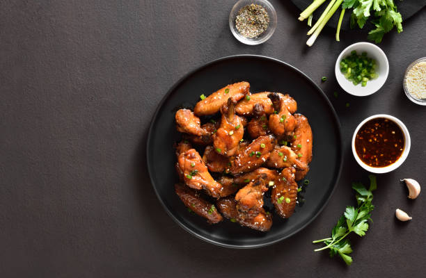 istock Honey-soy chicken wings 1421388585
