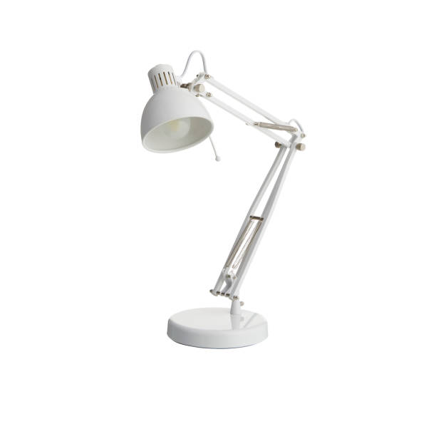 istock White folding table lamp isolated on white background with clipping path 1421389836
