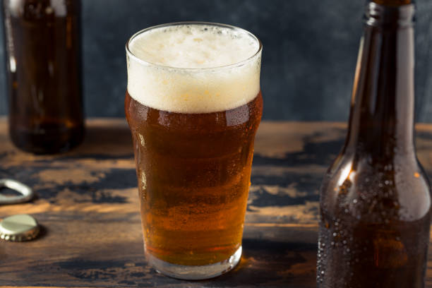 istock Boozy Refreshing Brown Craft Beer Ale 1421393412