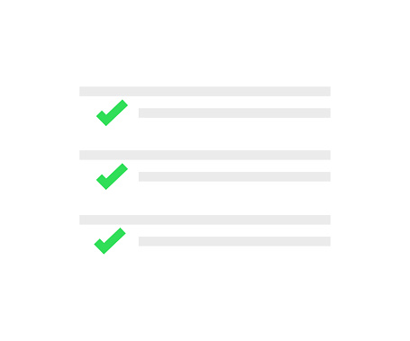Check List Checklist Form Checkboxes Ui Design For Survey Or ...