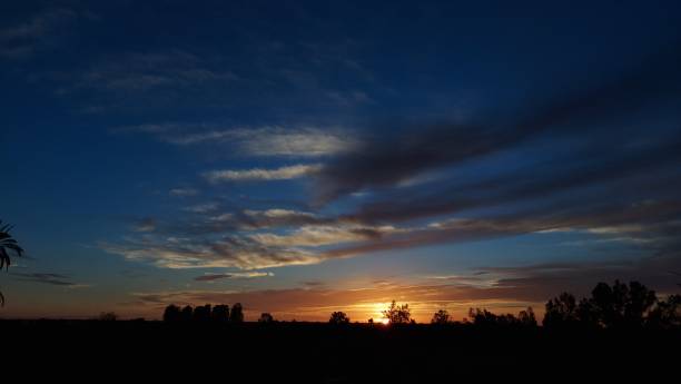 istock Beautiful sunset in nature. 1421402693