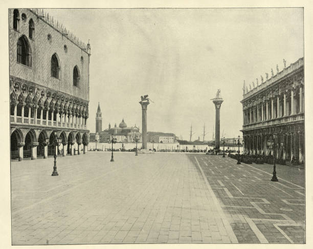 istock Piazza San Marco, St Mark's Square, Venice, Italy, Vintage photograph, Victorian, 19th Century 1421404633
