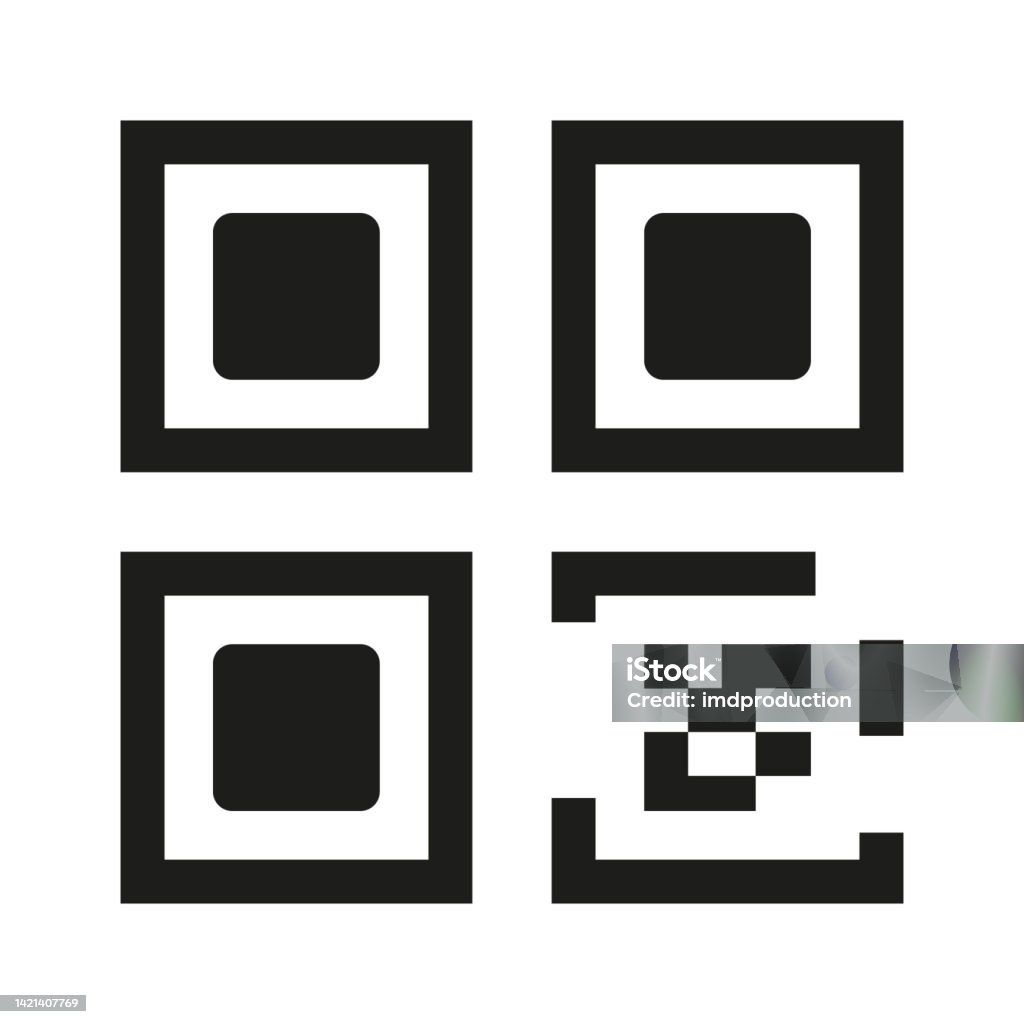 Qrcode Oder Qrcodesymbol Qrcodescanillustrationsvektor Stock Vektor Art ...
