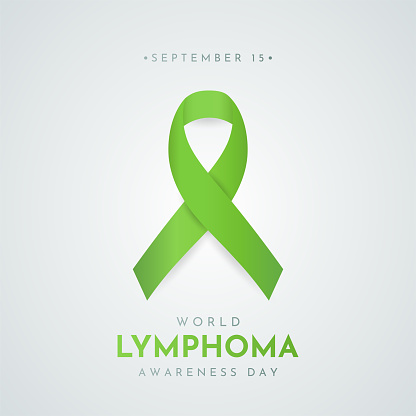 Lymphoma Awareness Month poster, September. Vector illustration. EPS10