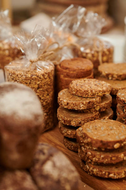 istock bakery with a variety products on the table 1421414173