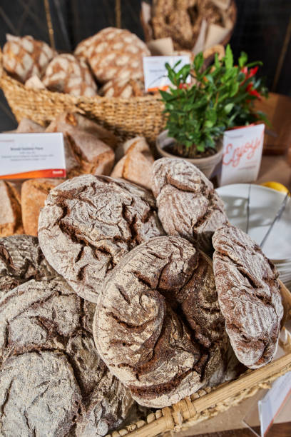 istock a counter in a bakery with a variety products on the table 1421414190