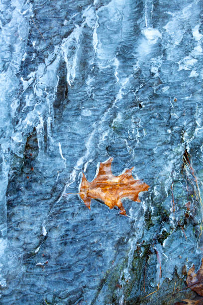 istock Ice formations on a ledge in Bolton Notch in Connecticut. 1421417572