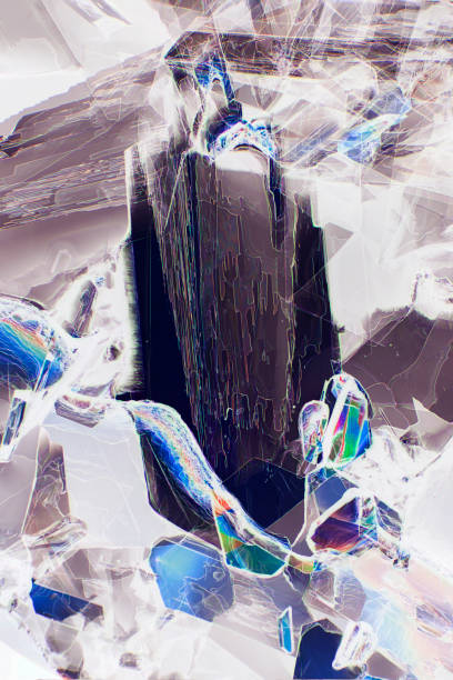 istock Abstract micrograph of actual methionine crystals, with polarization at 100x. 1421418547