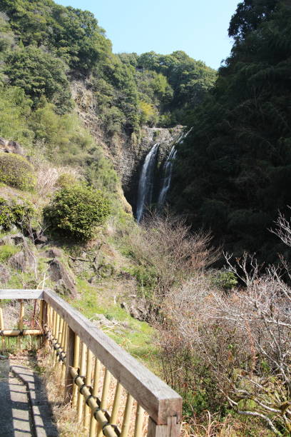 istock Spring with a view of Ryumon Falls 1421436593