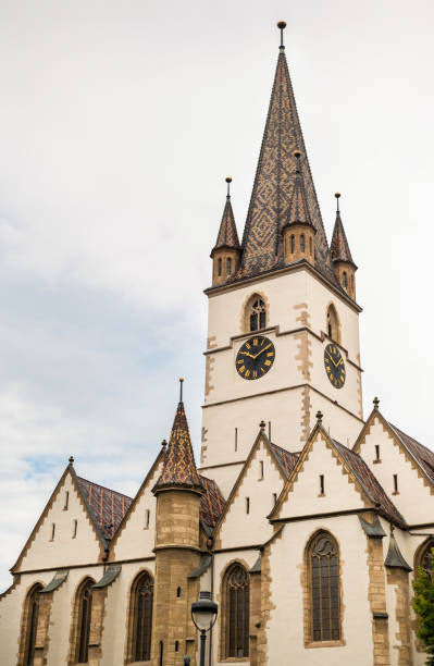 istock Sibiu Lutheran Cathedral in Romania 1421440073