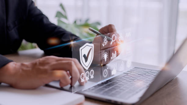 istock Quality assurance standard and certification. Certified internet businesses and services. Compliance to international guarantee. Concept for QA management and ISO certification organization service 1421442675