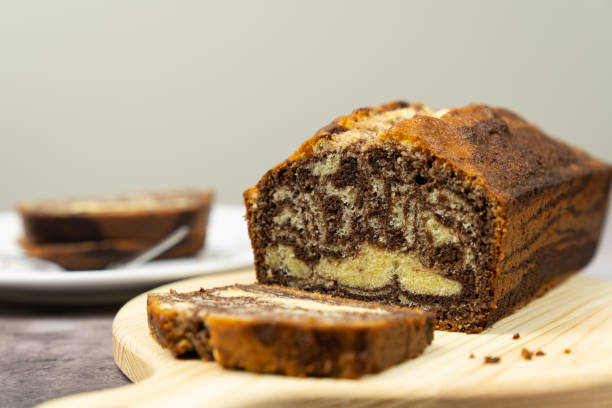 istock Marble chocolate pound cake or loaf bread 1421456654