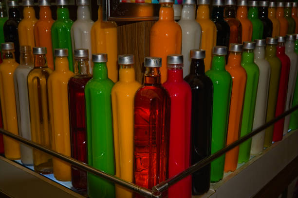 istock colorful bottles arranged together 1421464271