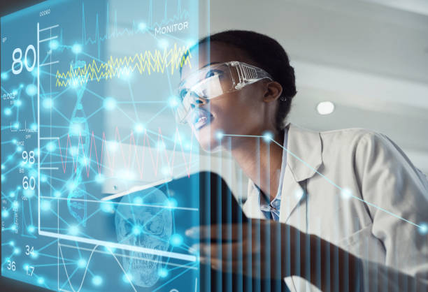 istock Shot of a young scientist using a computer while conducting research in a laboratory 1421479643
