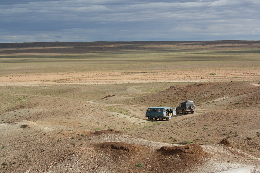 The Govb Tsagaan Surga (White Stupa) is one of the wildest regions in Gobi Desert, South Mongolia. The deserts are sandy, which make more challenging to travel by the vehicles. The surroundings offer so magnificent scenes to enjoy.