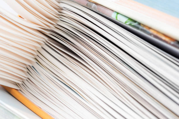 istock Edges of book macro view 1421486501