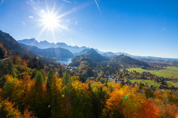 istock Germany, Bavaria, Schwangau, Neuschwanstein Castle, mountains, sunset 1421499522