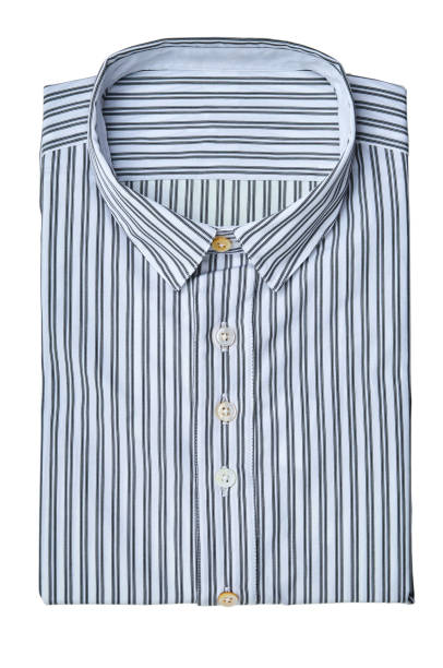 istock New men's shirt with striped 1421528034