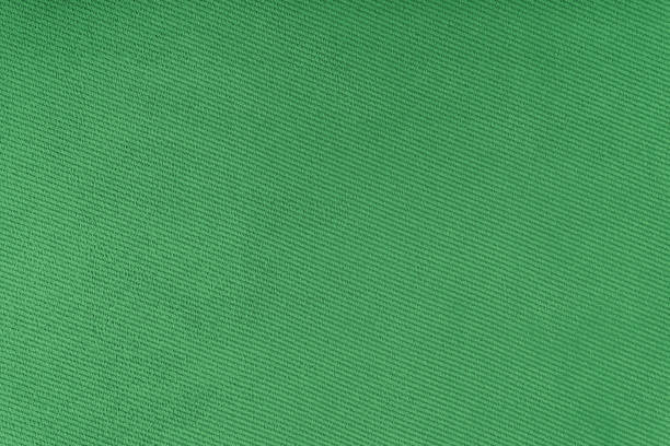 istock Texture of green fabric diagonal weave pattern. Decorative textile background 1421529508