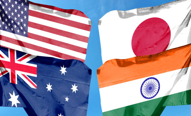 istock japan,australia,usa and india Quad plus countries flags. Quadrilateral Security Dialogue 1421539253