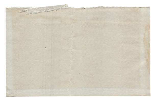 istock Old vintage rough paper with scratches and stains texture isolated 1421550147