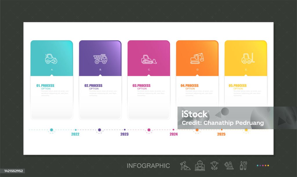 Construction Industry Related Process Infographic Template Process ...