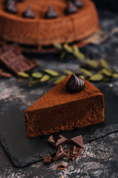 istock slice of tasty chocolate cake with chocolate sliced 1421554490