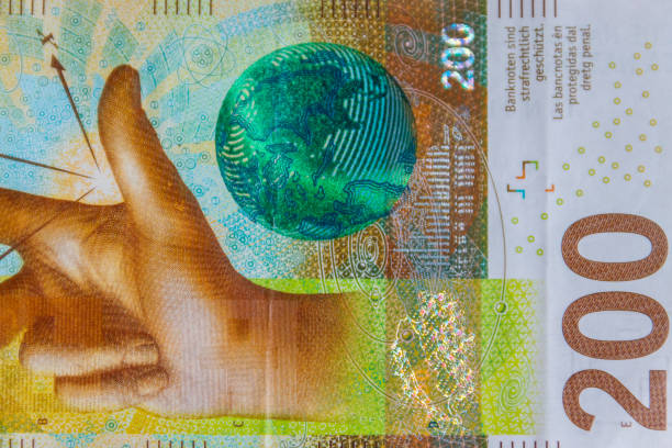 istock Macro shot of two hundred swiss francs banknote 1421556199