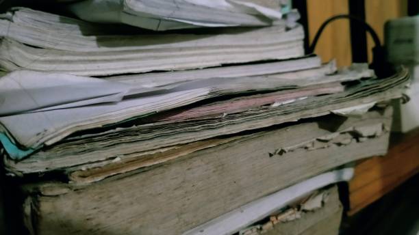 istock Old wasted Books are on the table 1421556229