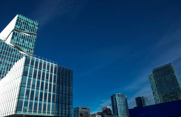 istock Amsterdam financial district in the summer time 1421577738
