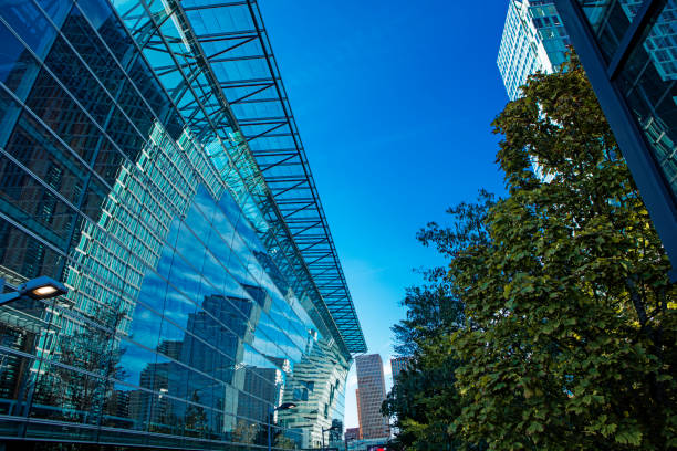 istock Amsterdam financial district in the summer time 1421577825