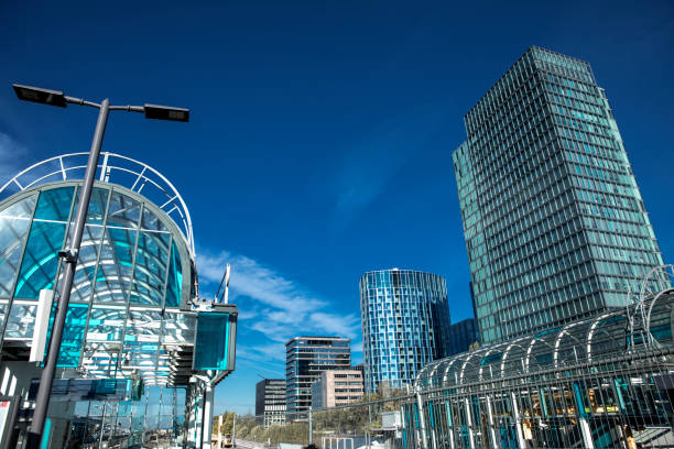 istock Amsterdam financial district in the summer time 1421577850