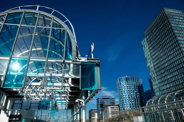 istock Amsterdam financial district in the summer time 1421577855