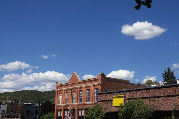 istock Architectural details highlight the charm of this mountain resort 1421585779