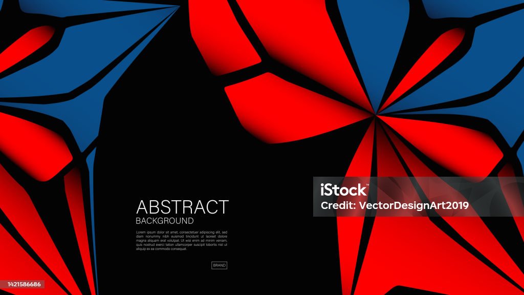 Red Abstract Polygon Background Polygon Vector Geometric Vector Minimal ...
