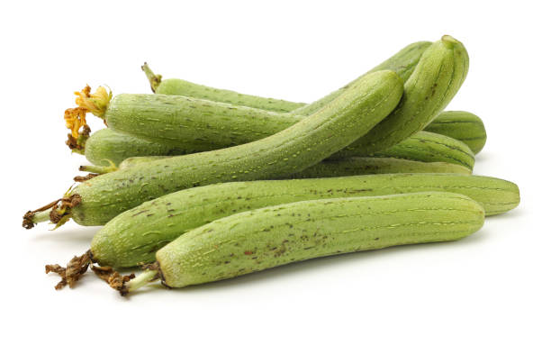 fresh loofah fresh loofah on the white background slate ridge stock pictures, royalty-free photos & images