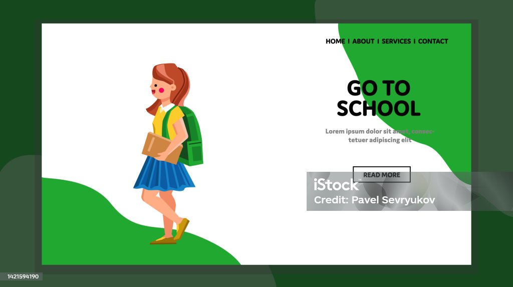 Gotoshool Go To School Vector Stock Illustration - Download Image Now - Back ...