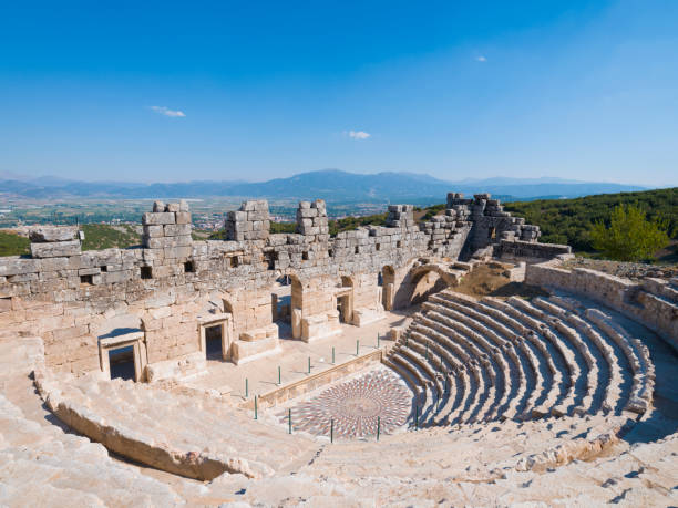 kibyra antigua ciudad, burdur. turquía - mosaic ancient greek culture greek mythology fotografías e imágenes de stock