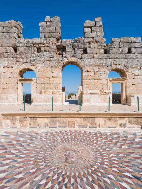 kibyra antica città, burdur. turchia - greek mythology goddess mosaic greek culture foto e immagini stock