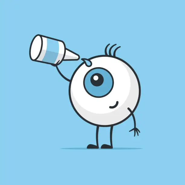 Vector illustration of Eye Drops