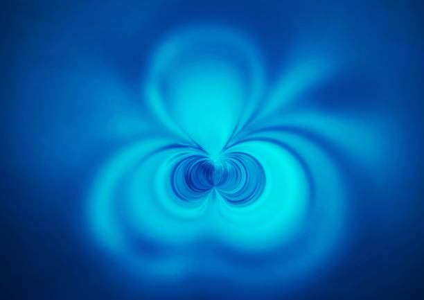 Abstract background of blue ripples on water surface
